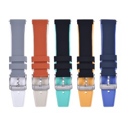 Rubber strap dual colors - Black/Blue