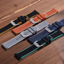 Rubber strap dual colors - Black/Blue