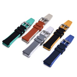 Rubber strap dual colors - Black/Blue