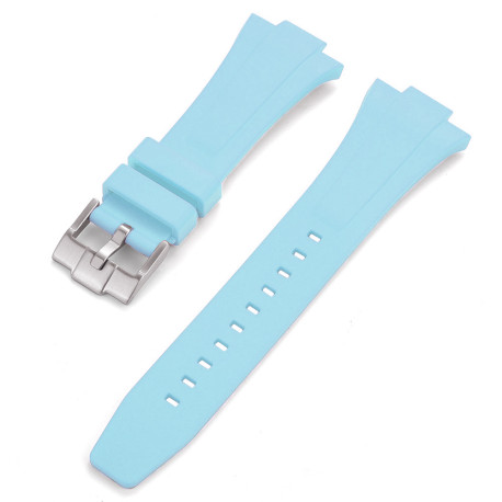 Bracelet en caoutchouc pour Tissot PRX - Bleu Tiffany