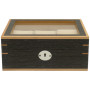 Clipperton - Box for 6 Watches with Glass Lid - Grey Wood - Kronokeeper