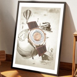 Worldtime - 40x50 - Kunstdruk Watchoniste X MisterChrono