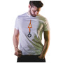 White ORANGE ARROW-C T-shirt 100% Organic Cotton