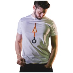 T-shirt Blanc ORANGE ARROW-C 100% Coton Bio