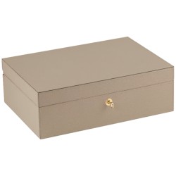 Jewelry Box with Two Trays - Platinum - Giobagnara