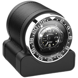 Rotor One Horlogewinder door Scatola Del Tempo & SwissKubiK - Zwart Ring