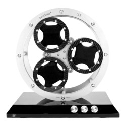 Horloge-opwinder voor 3 Horloges - Carbon - Lumisidus