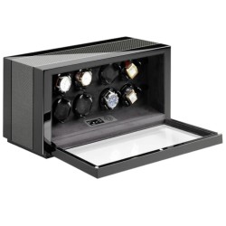 Vantage 8 Carbon - Watch Winder voor 8 Horloges - Buben & Zorweg