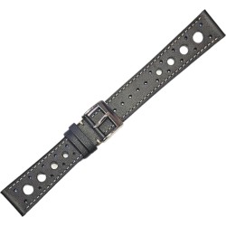 Bracelet de montre Sport Racing - Patina anthracite - LIC Leather