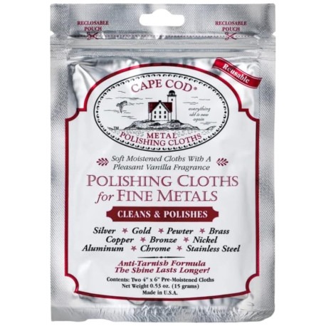 Cape Cod - Metal Polishing Cloths (Pack of 2)