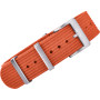 KronoKeeper ribbed nato strap - Orange