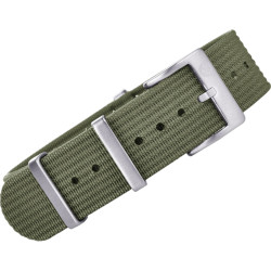 Bracelet NATO nervuré KronoKeeper - Vert Army