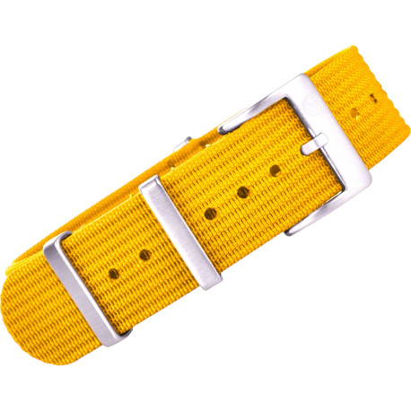 KronoKeeper ribbed nato strap - Yellow