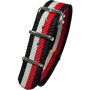 Watch NATO strap Black/Red/White/Black