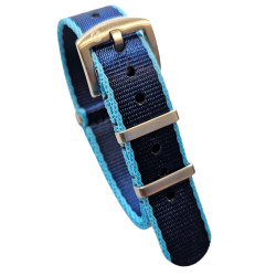 Seat Belt Nato - Bleu Clair/Bleu