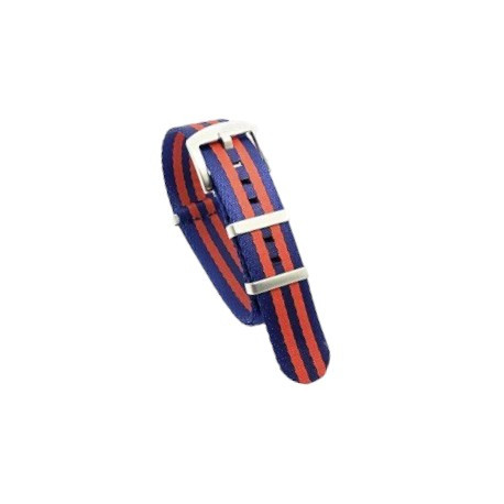 Bracelet Nato Premium - Bleu Foncé / Rouge