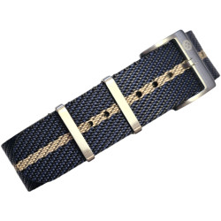 BRACELET NATO PREMIUM - Noir/Marine/Khaki