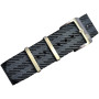 BRACELET NATO PREMIUM - Noir/Gris