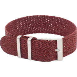 Kronokeeper Perlon strap Burgundy