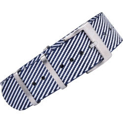 BRACELET NATO PREMIUM - Bleu Marine/ Blanc