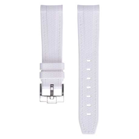 Rubber strap texture for Omega MoonSwatch - white