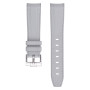 Bracelet caoutchouc texturé pour Omega MoonSwatch - Gris