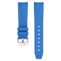 Bracelet caoutchouc texturé pour Omega MoonSwatch - - bleu