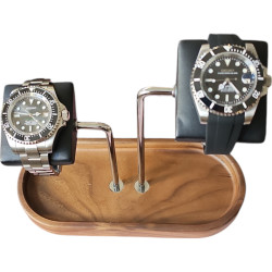 Support de montre en noyer Kronokeeper (double)