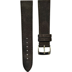 Nubuck bull leather strap - Lic Leather - black