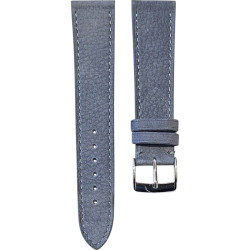 Bracelet en cuir de taureau nubuck - Lic Leather - bleu denim