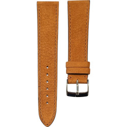 Bracelet en cuir de taureau nubuck - Lic Leather - cognac