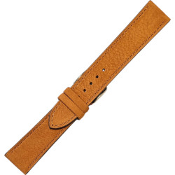 Bracelet en cuir de taureau nubuck - Lic Leather - cognac