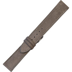 Bracelet en cuir de taureau nubuck - Lic Leather - gris