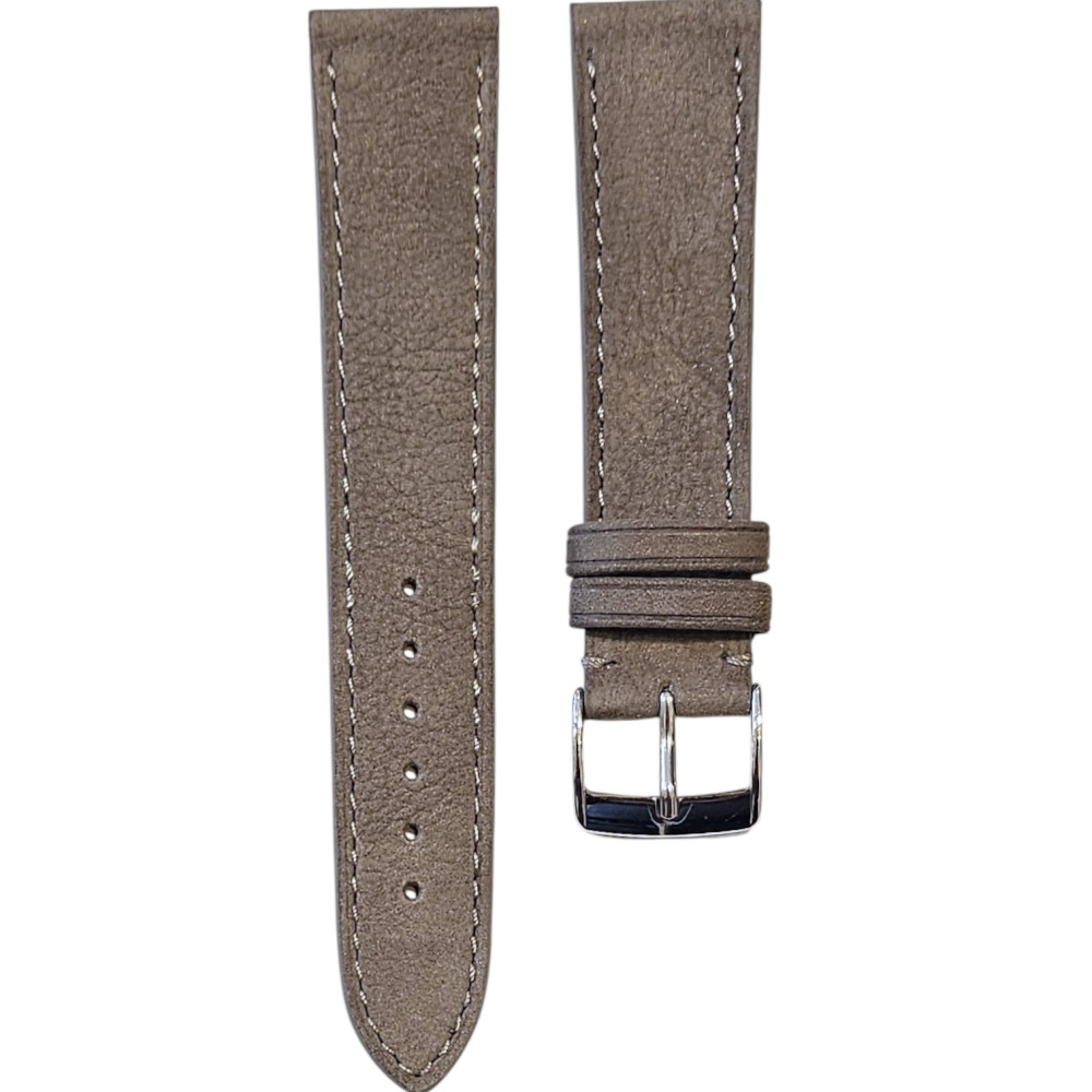 Nubuck bull leather strap - Lic Leather - grey