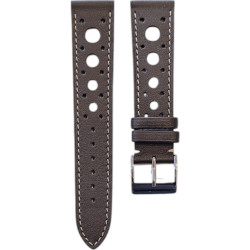 Sport Racing buffellederen horlogeband - LIC Leather - Patina antraciet