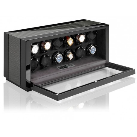 Vantage 12 Carbon - Watch Winder voor 12 Horloges - Buben & Zorweg