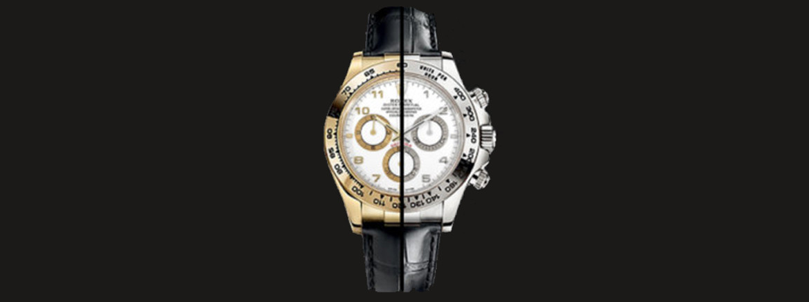 Rolex Daytona leren horlogeband - Misterchrono België